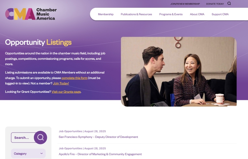 Non-Member Opportunity Listing